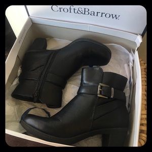 🍂Croft & Barrow Black Boots Size 6 1/2